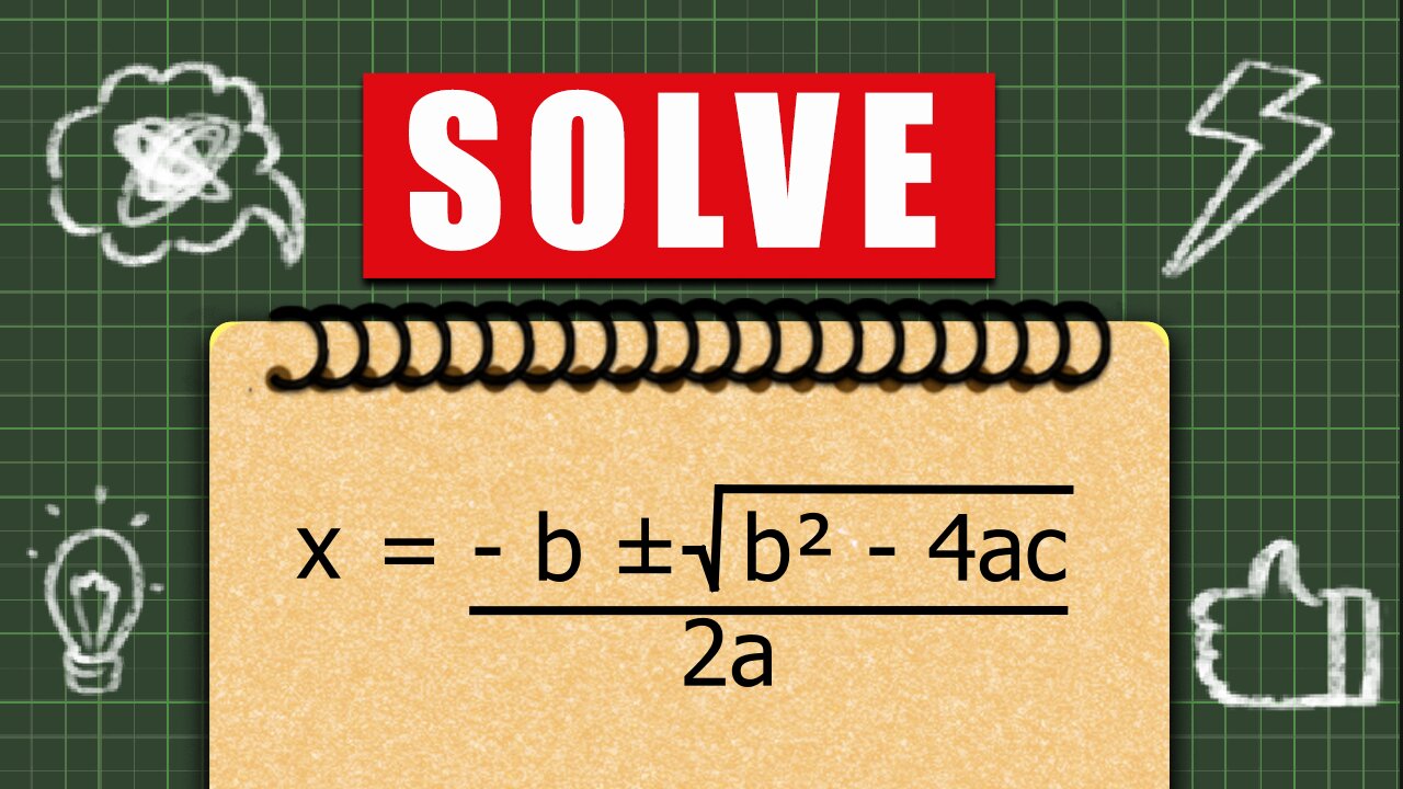 How to use the quadratic formula to find the roots