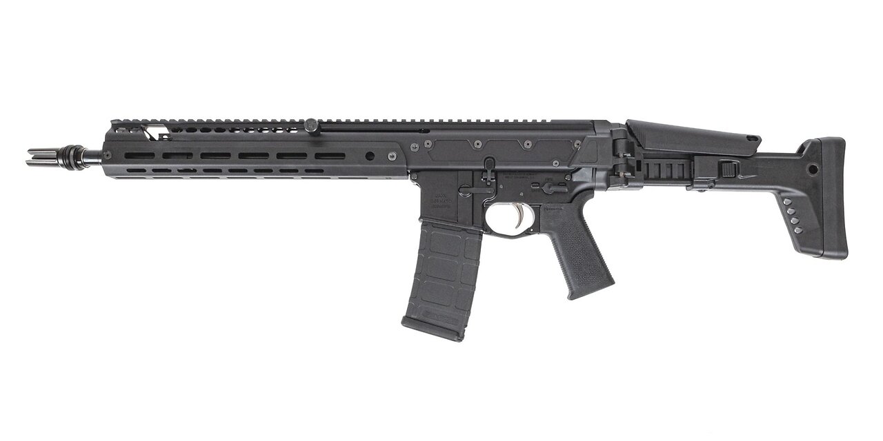 PSA JAKL 14.5"" RIFLE LENGTH 5.56 1:7 NITRIDE ASR FLASH HIDER MOE SL EPT F5 STOCK RIFLE, BLACK