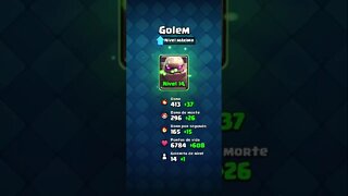 Golem nível máximo #shorts #clashroyale #clash #royale