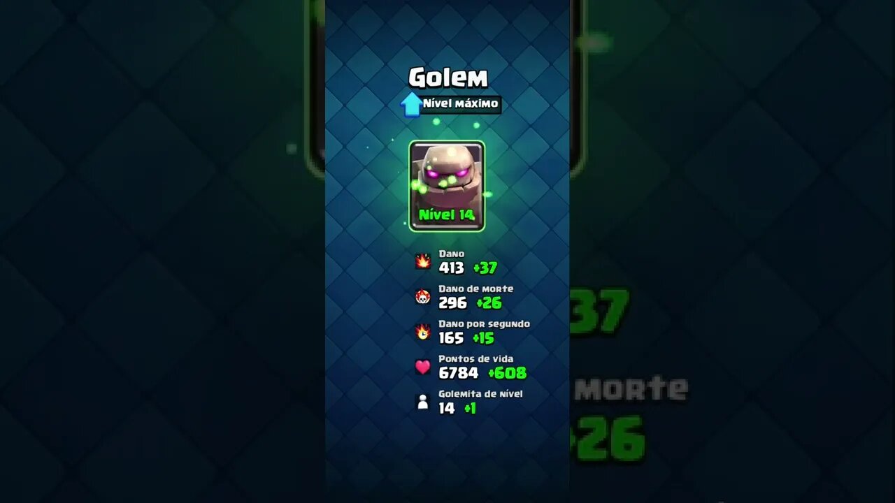 Golem nível máximo #shorts #clashroyale #clash #royale