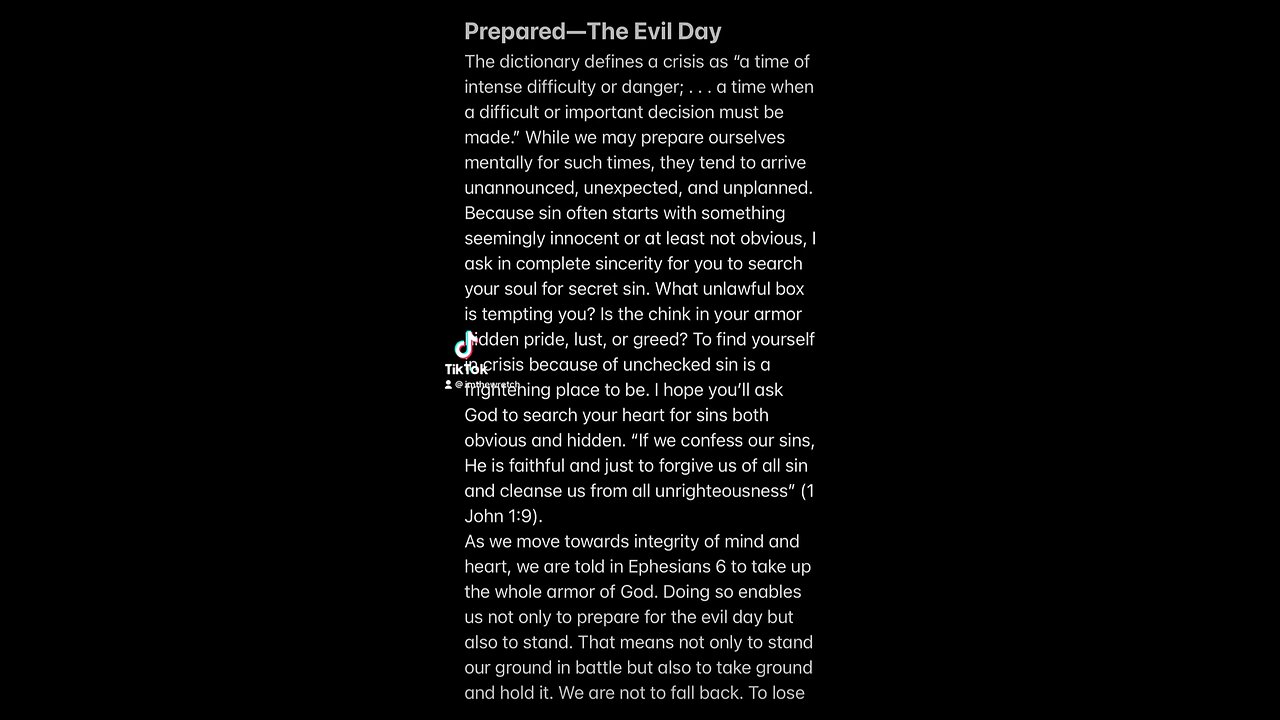 Prepared - The Evil Day