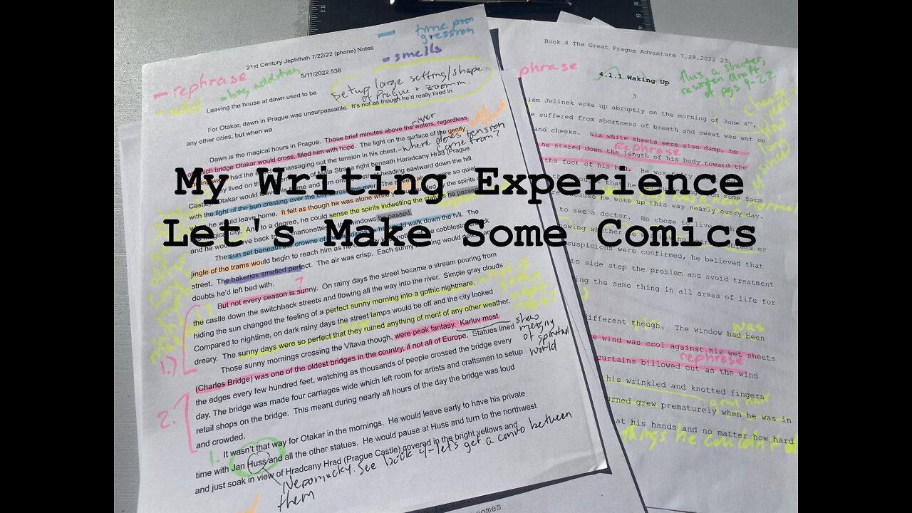Let's make some comics and I'll cover the writing.