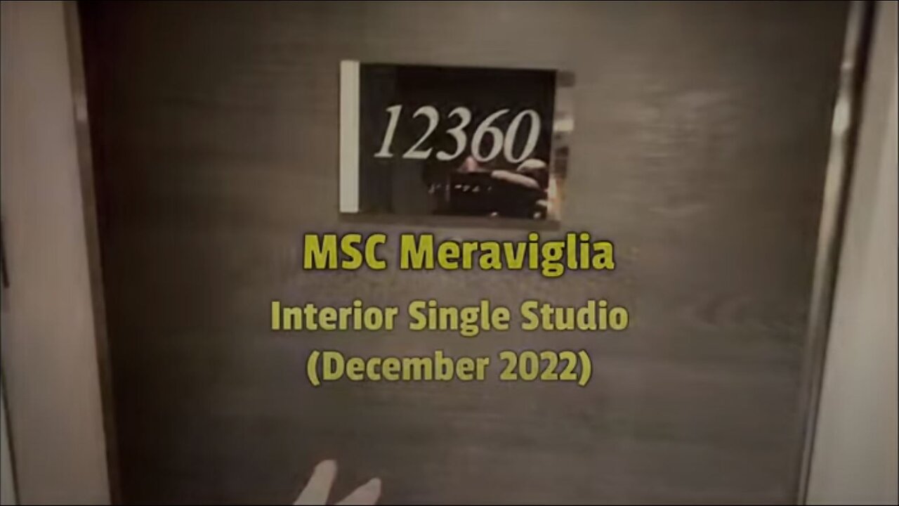 MSC Meraviglia Single Interior Studio Cabin Tour - # 12360. Solo Cabin 2022 2023 #mscmeraviglia