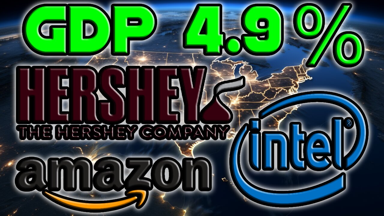 U.S GDP SMASHES EXPECTATIONS | Q3 Earnings $AMZN, $HSY, $INTC