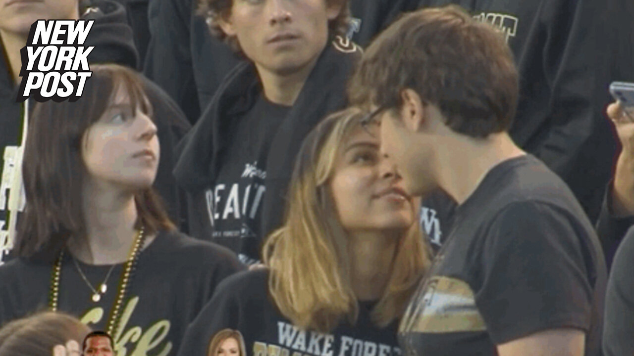 College football kiss