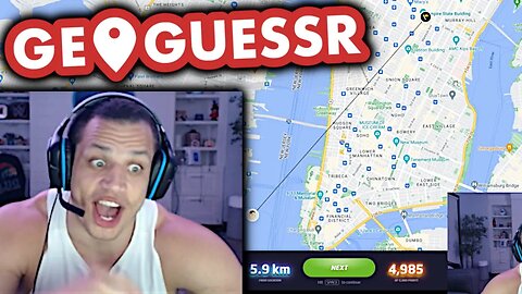 Tyler1 Plays GeoGuessr [Tyler1 vs Erobb221 Variety Training]