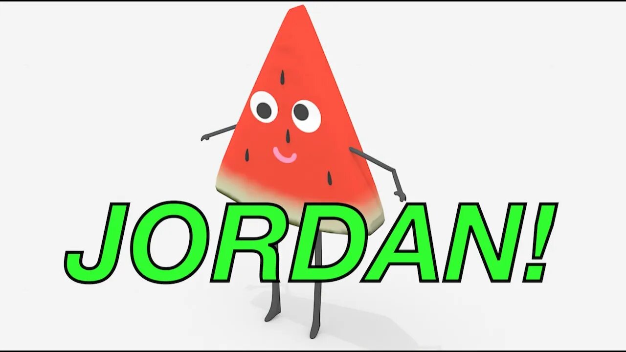 Happy Birthday JORDAN! - WATERMELON Birthday Song