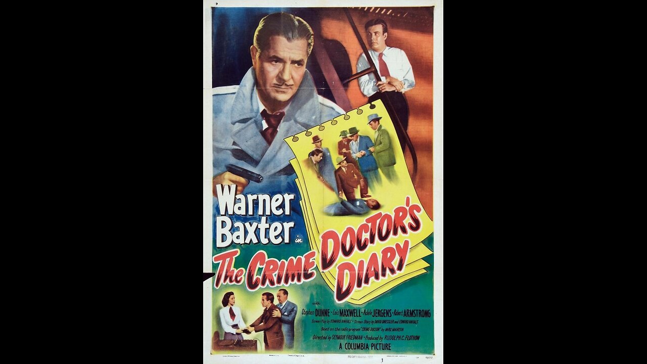 Classic Movie Noir: Crime Doctor's Diary.