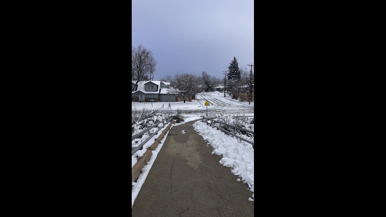 Bridge in Boulder Colorado- Foot Hills and Sioux