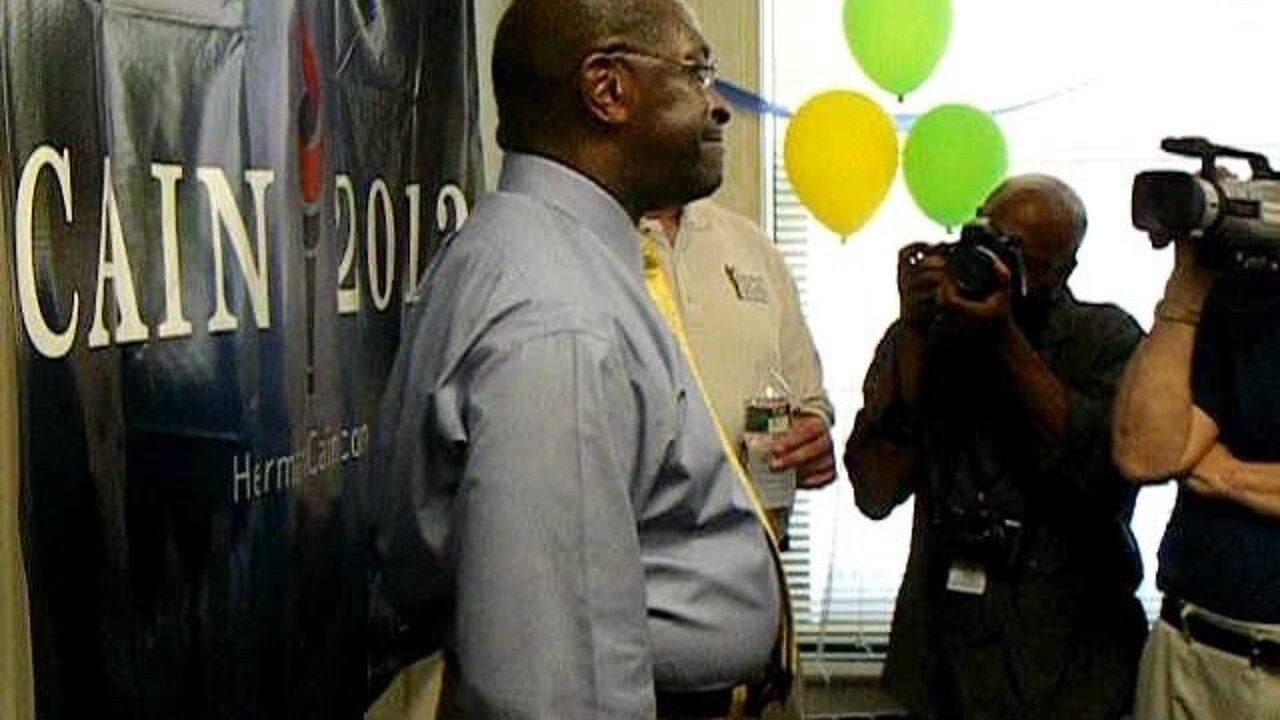 How an attendee heard of Herman Cain.AVI