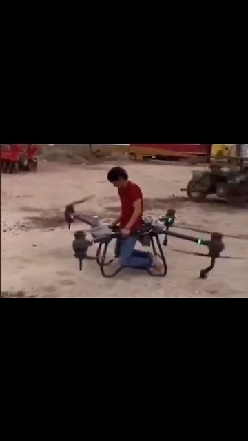 Man Mounts A Large Quad Copter Drone & Takes A Ride - HaloRock