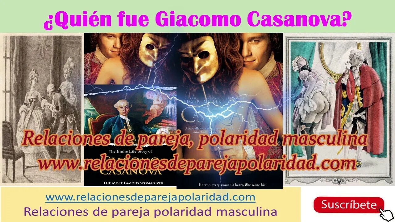 Quién fue Giacomo Casanova (fue un personaje de la vida real- mujeriego)