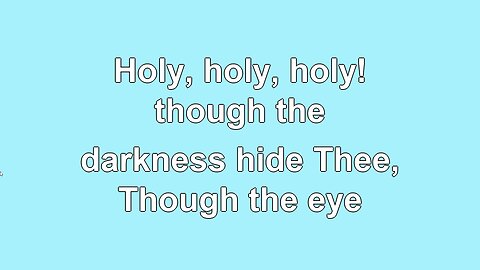 Holy, Holy, Holy V3