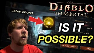 Can A FREE-TO-PLAY Player Solo New Dread Reaver Dungeon Diablo Immortal