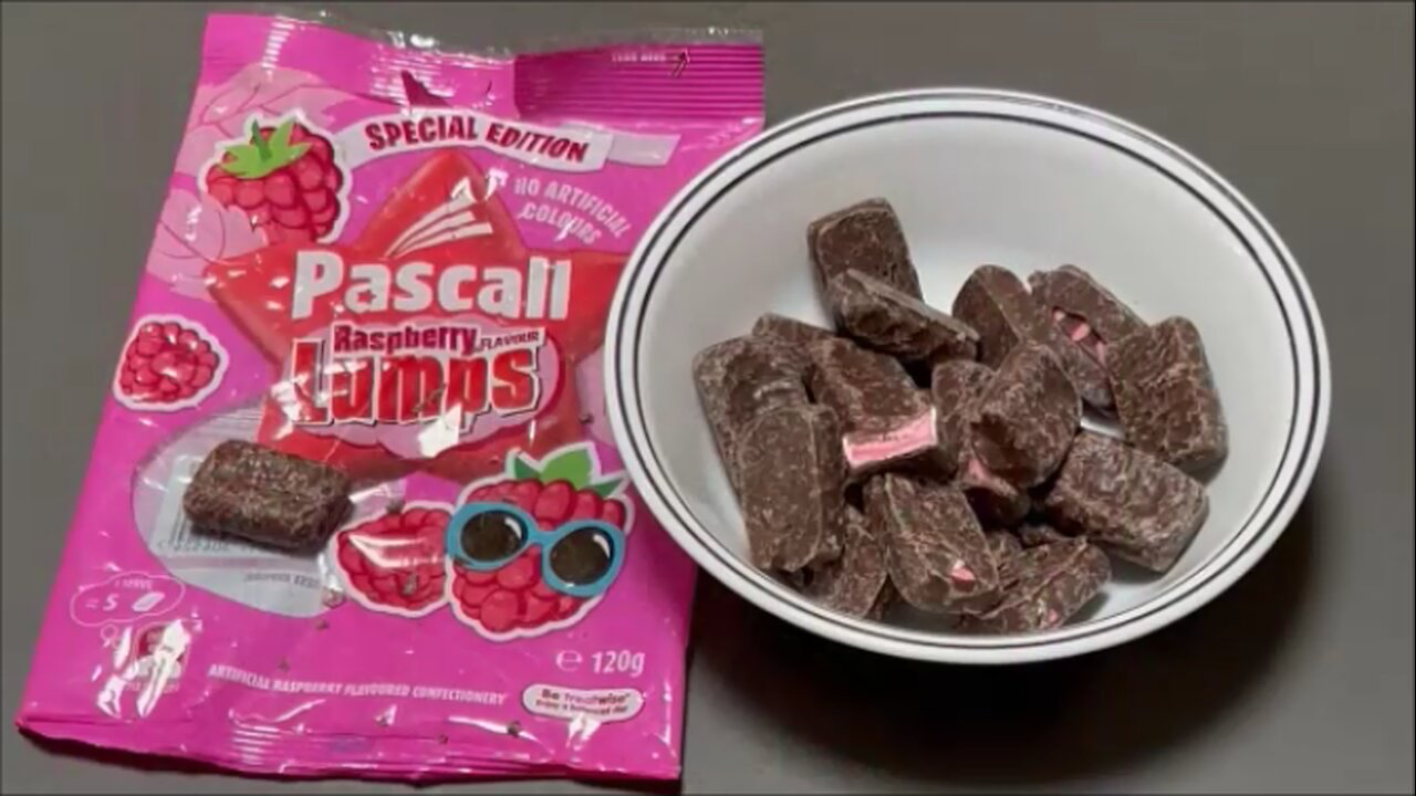 Pascall Raspberry Lumps Packshot vs Product