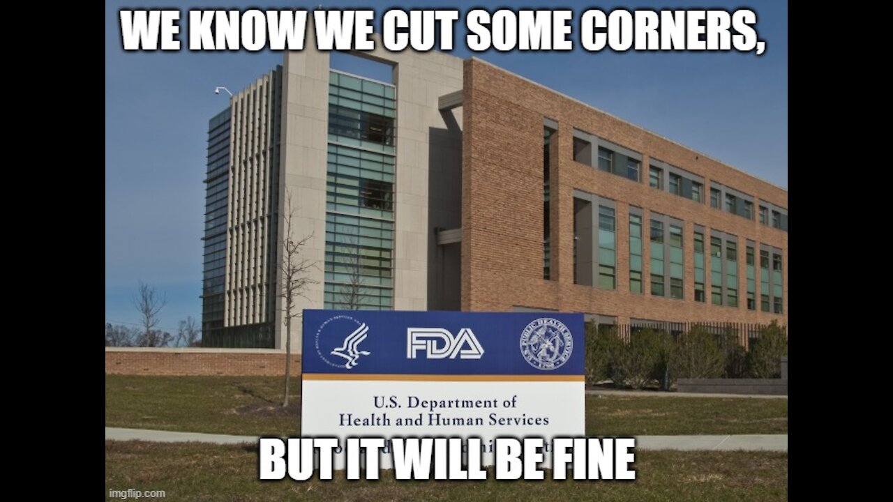 Senator johnson against fda w/ scary death and handicapping statistics