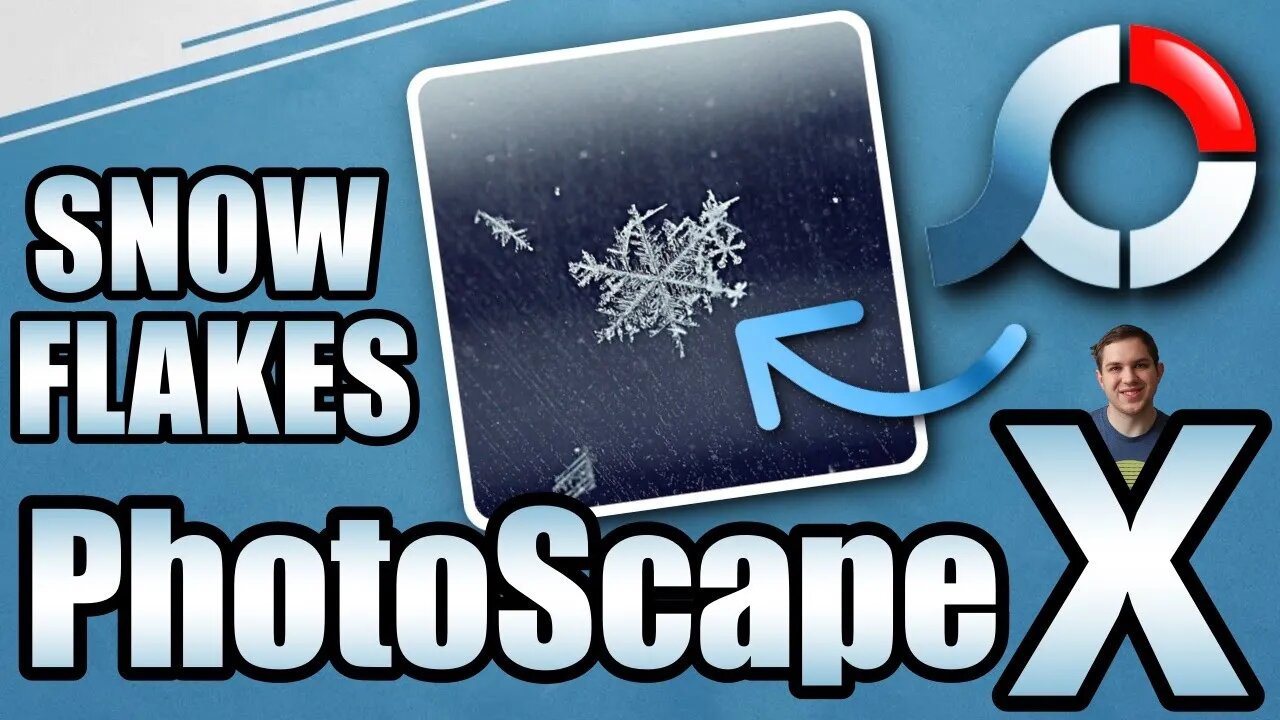 Editing Snowflake Photos In PhotoScape X