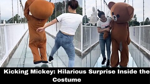 KICKING MICKEY: HILARIOUS SURPRISE INSIDE THE COSTUME