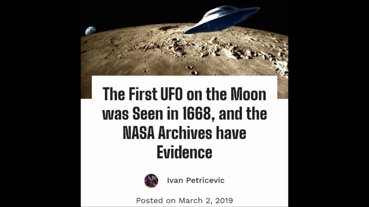 Cotton Mather's UFO Sighting On The Moon Paranormal News