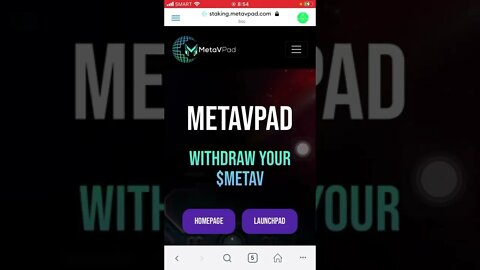 Metavpad Staking Tutorial - How To Take $METAV On Metavpad Via Metamask Mobile For 100% APY.