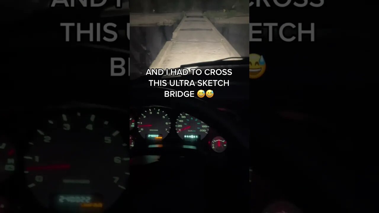 WOULD YOU CROSS THIS SKETCHY BRDIGE?? 😅😳#shorts