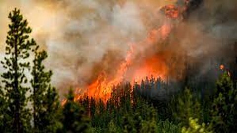 WILDFIRES IN CANADA Satellite images show smoke rising over Yellowknife, Kelowna