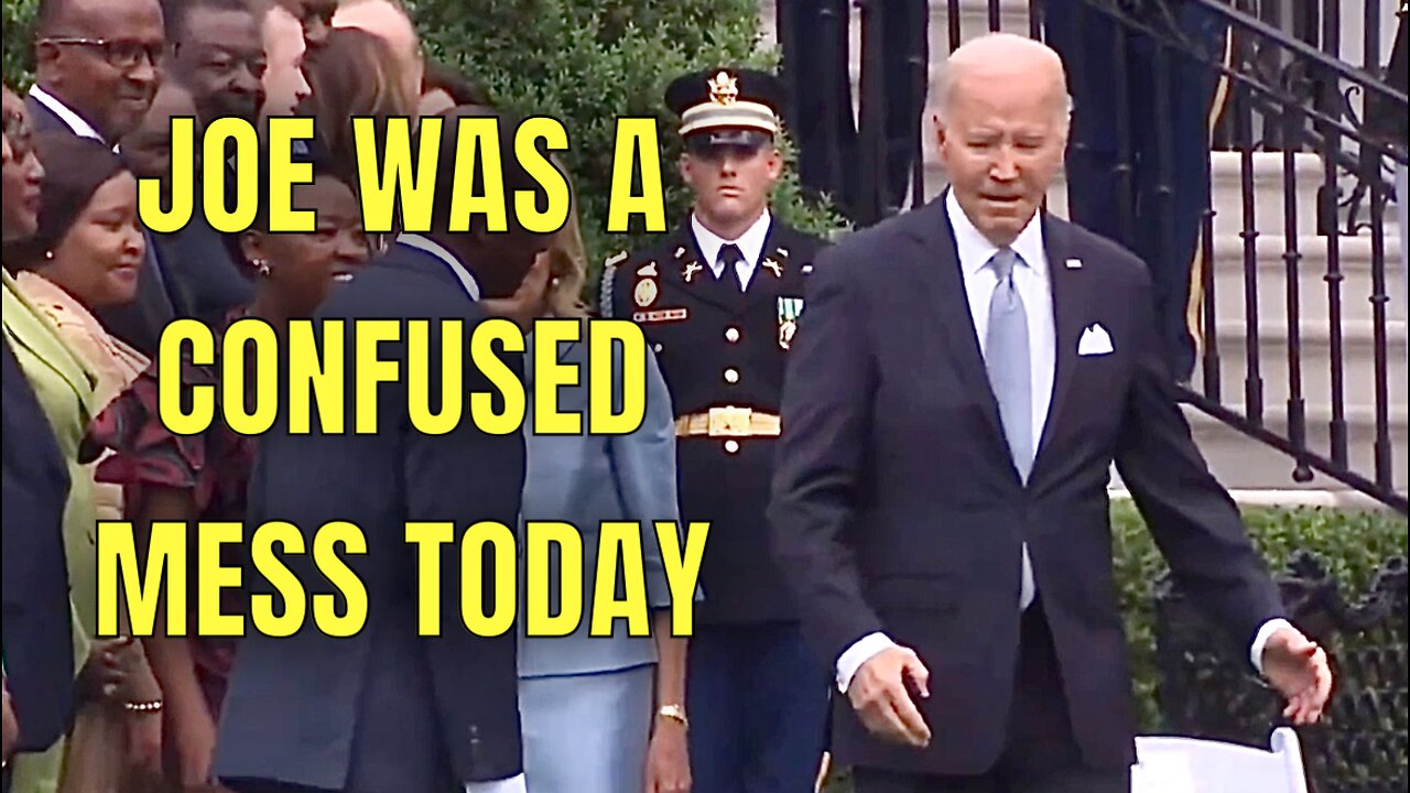 A CONFUSED Joe Biden Aimlessly wanders the White House grounds Today