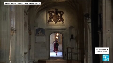 Queen Elizabeth IIs coffin lowered into Royal Vault