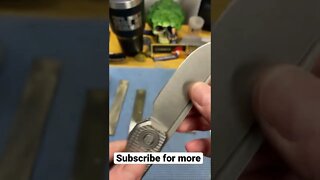 Knife sharpening, chase the burr vs scratch pattern #Shorts #Knives #KnifeSharpening #Knife￼