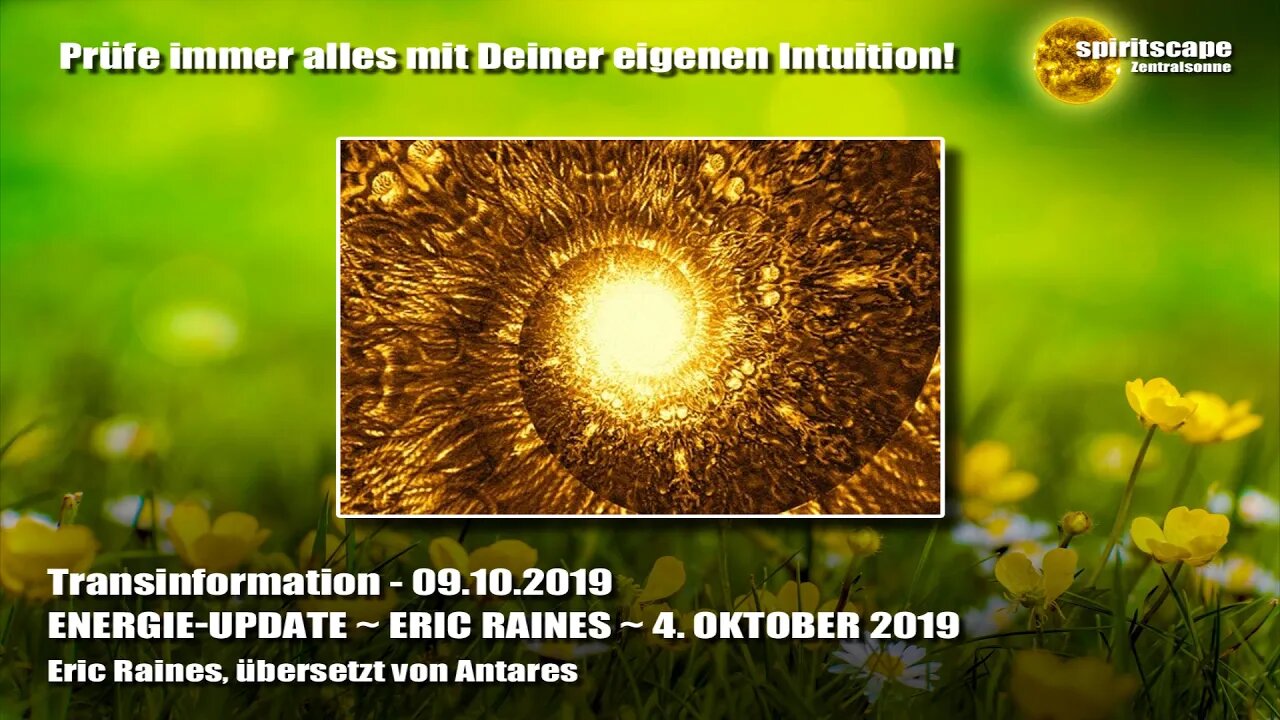 ENERGIE-UPDATE ~ ERIC RAINES ~ 4. OKTOBER 2019 - Transinformation.net