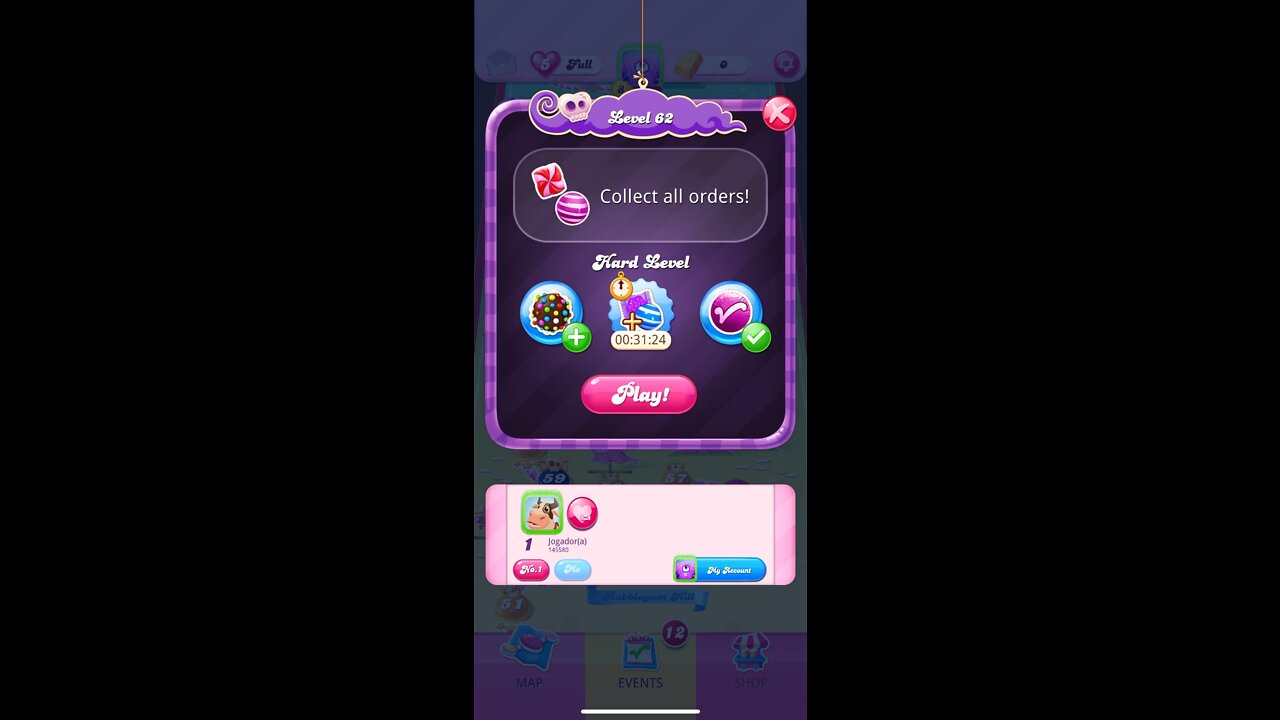 Candy Crush Saga Level 62