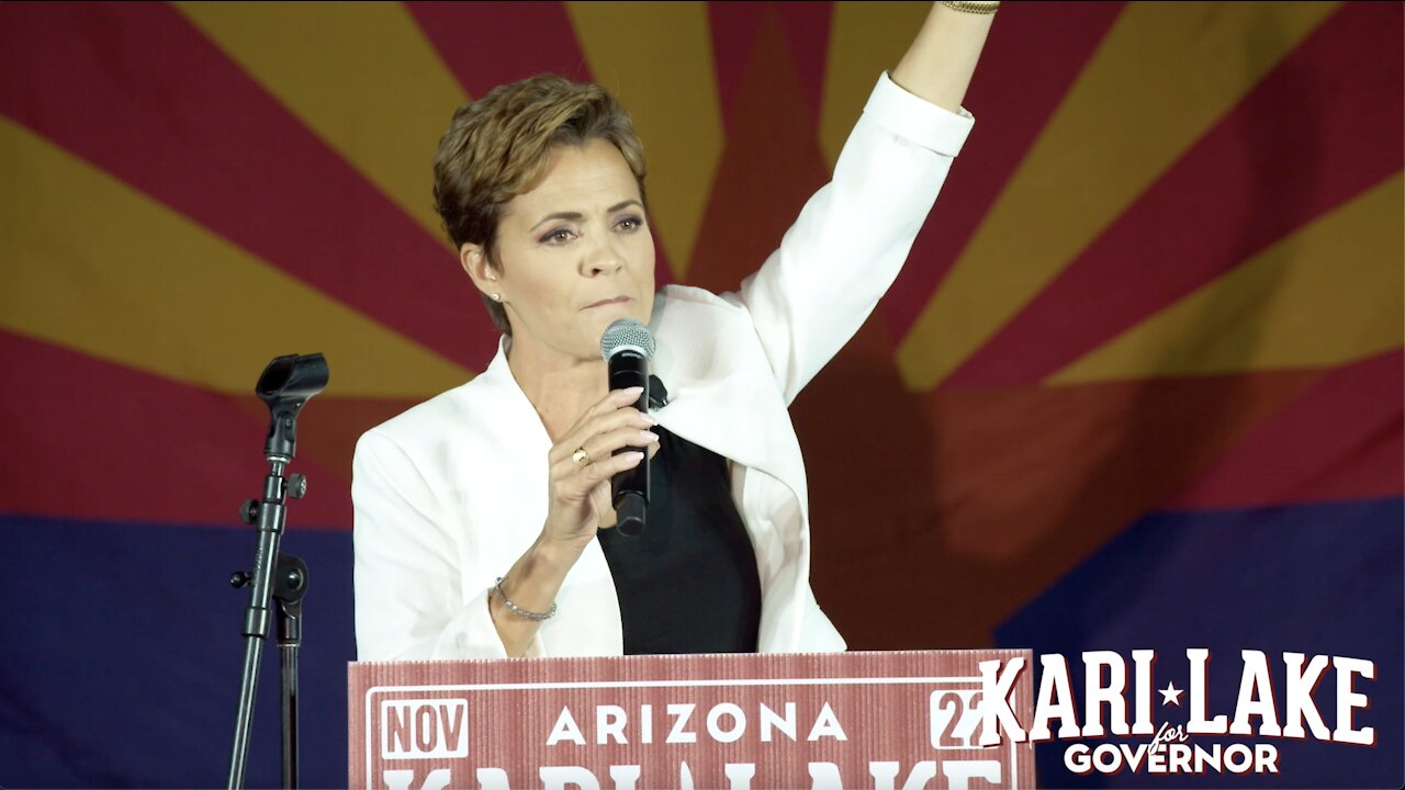 Kari Lake Addresses Thousands of Arizonans at Her MASSIVE Back The Blue Rally!