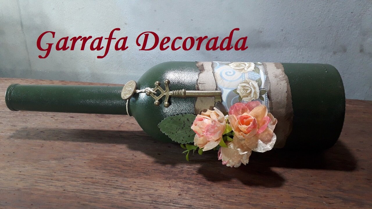 DIY - DECORAÇÃO FÁCIL E BARATA - RECICLANDO GARRAFAS DE VIDRO -