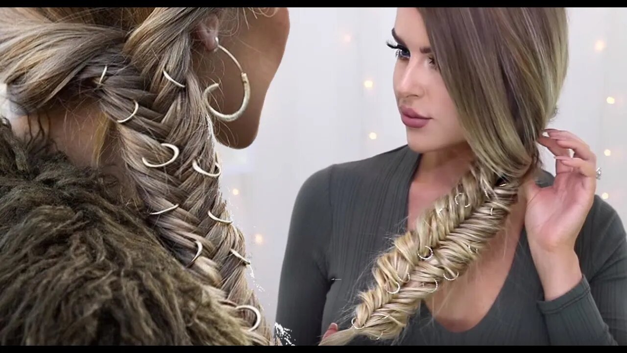 How To: Hair Ring Fishtail Braid ~ Festival Hair