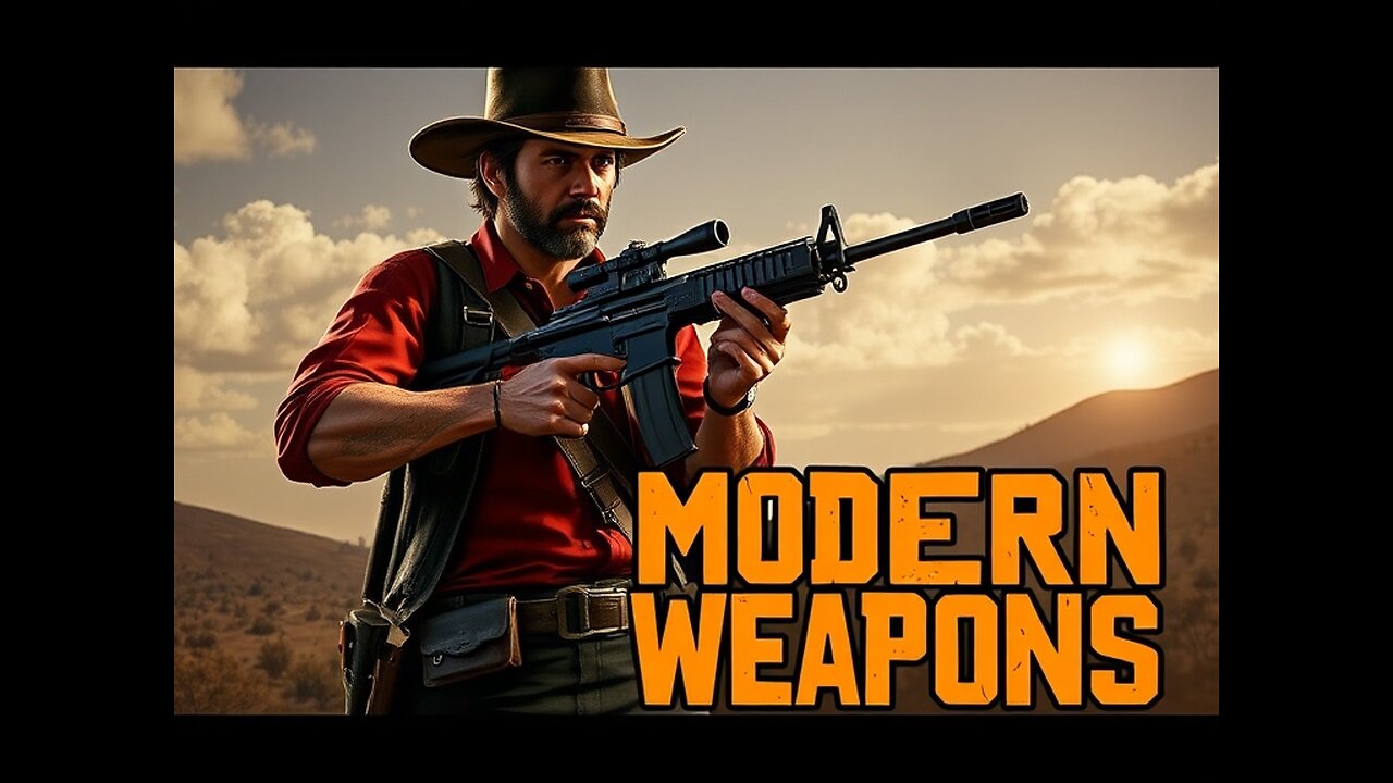 Modern guns in Red Dead Redemption 2 Kills, Comilation Showcase Weapon Mods