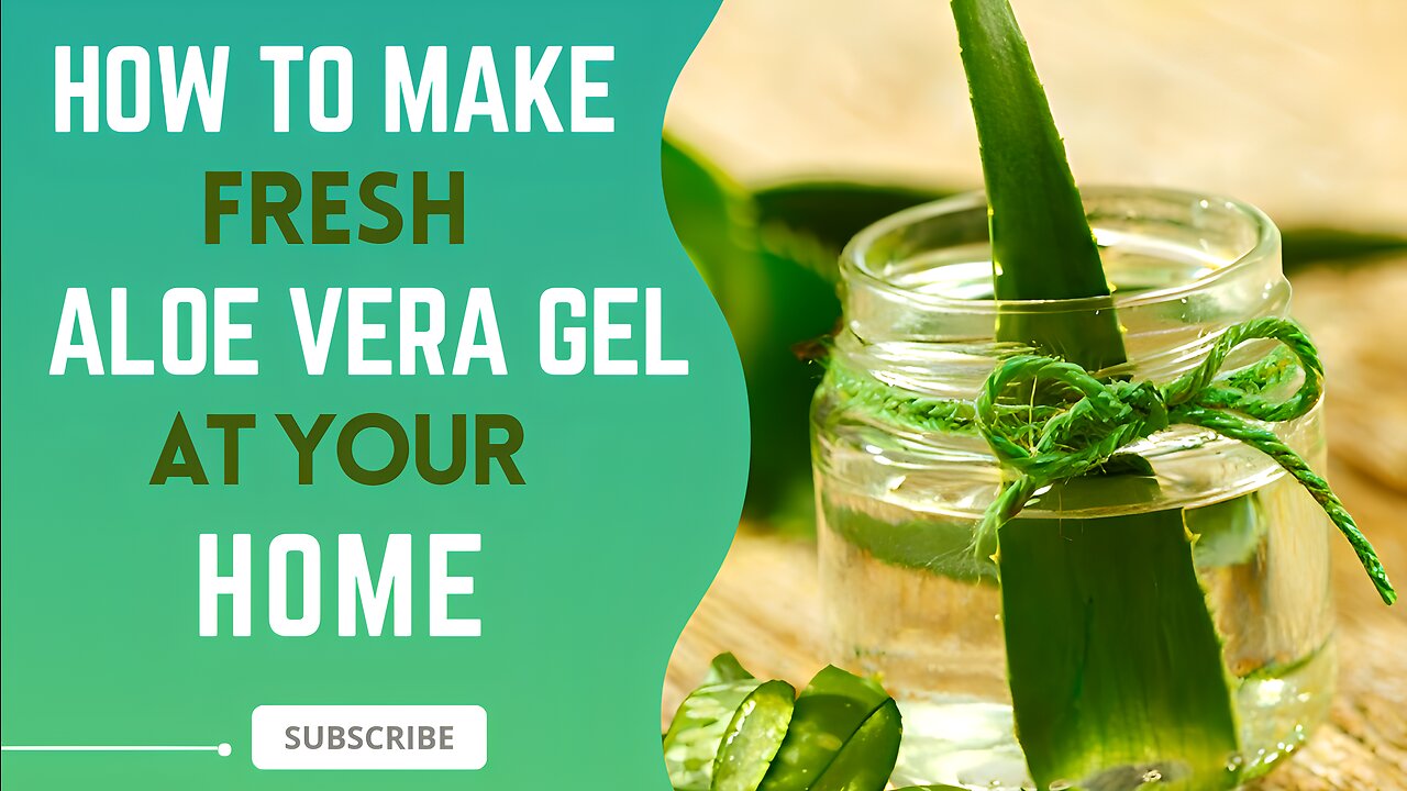 2 ways to make pure organic aloe vera gel at home and preserve for months.