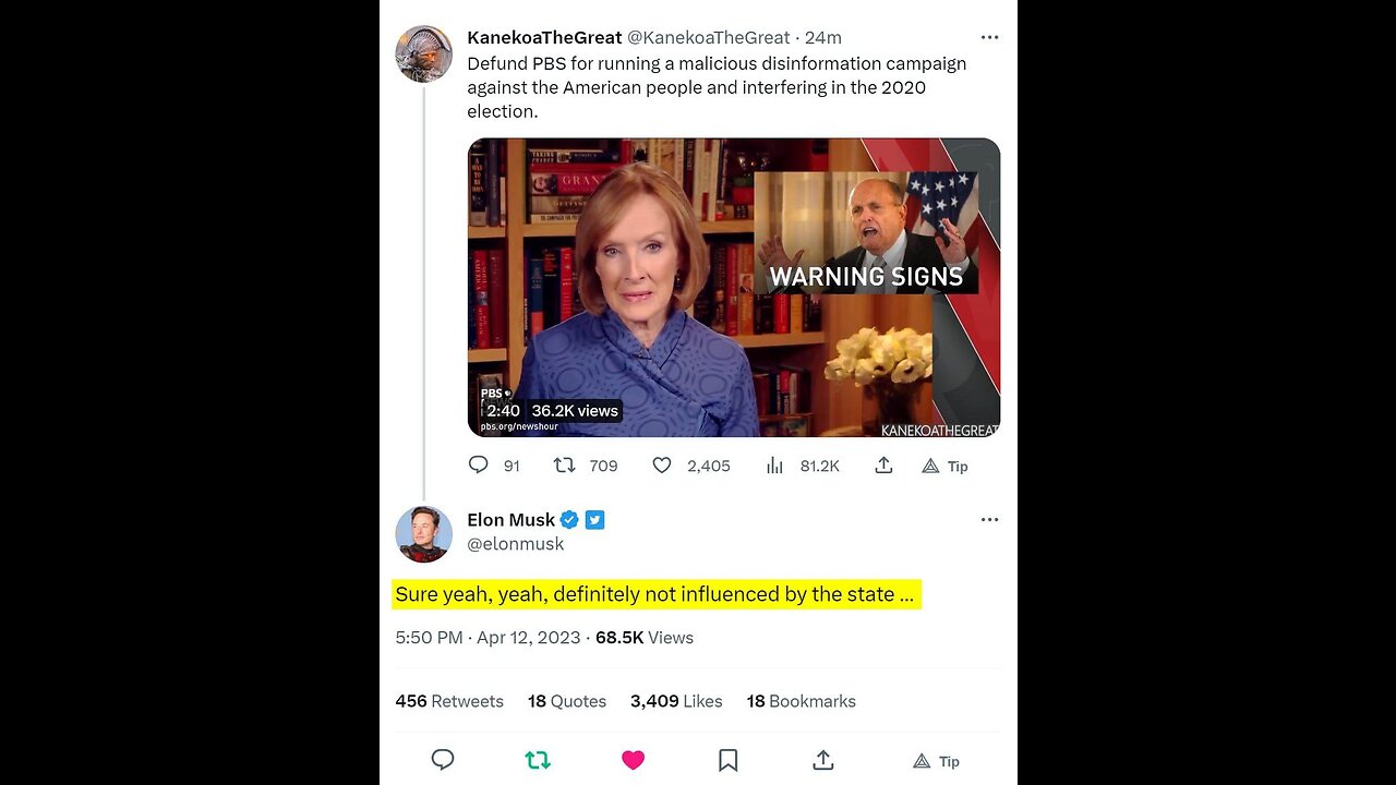 Absolutely never any government interference.. HIGH TREASON >> EO 13818