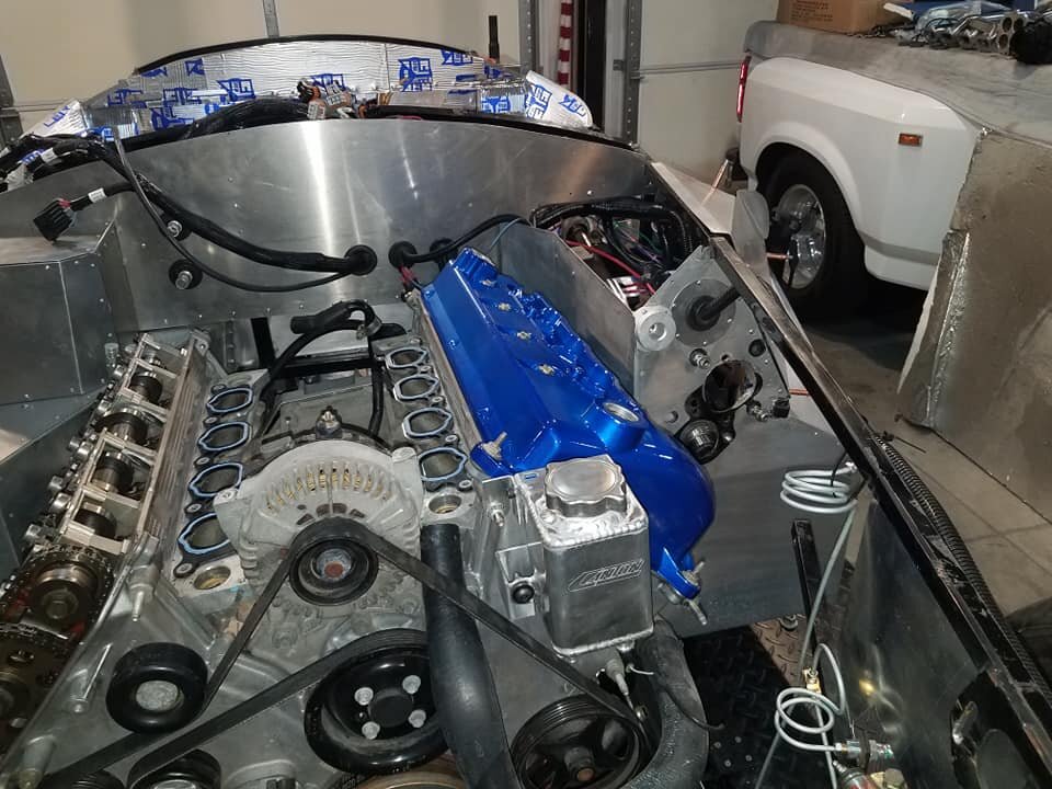 Engine's Back In Mike's Factory Five Racing Mk3