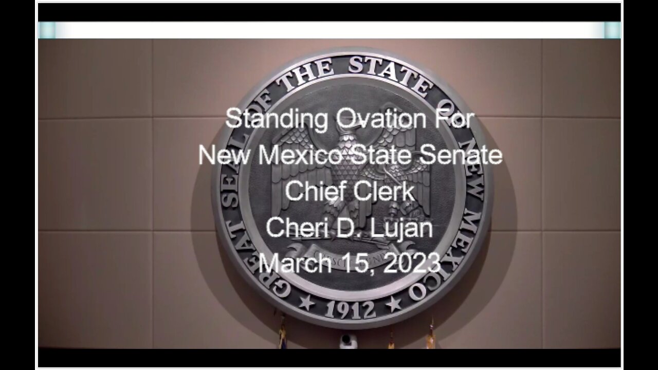 New Mexico State Senate Chief Clerk Cheri Lujan Honored With Standing Ovation on 3/15/23