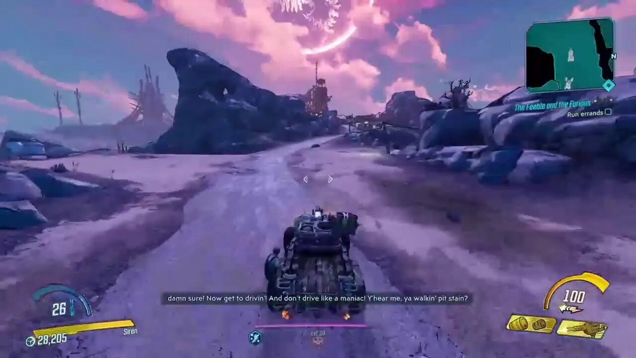 Borderlands 3 M3 Side Mission Buff The Feeble and the Furious