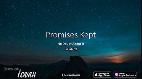 Isaiah 62 Promises Kept