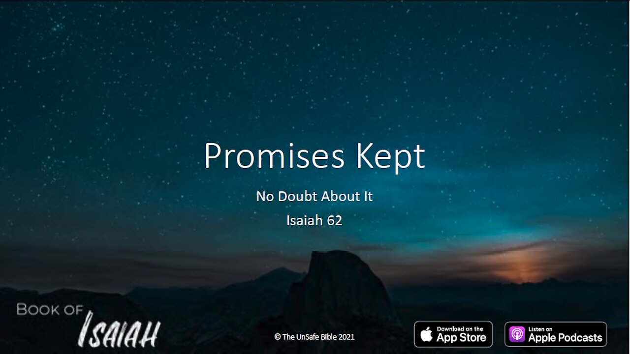 Isaiah 62 Promises Kept