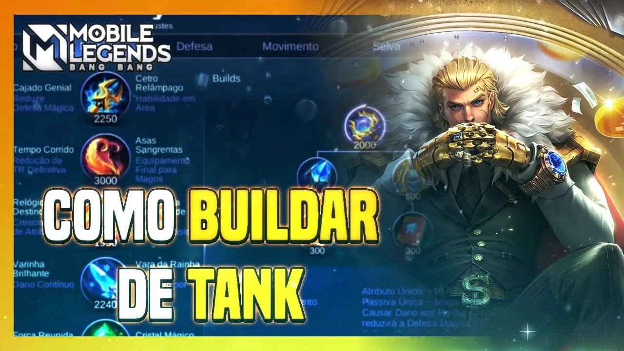 COMO BUILDAR DE TANK | APRENDENDO A JOGAR MOBILE LEGENDS #25