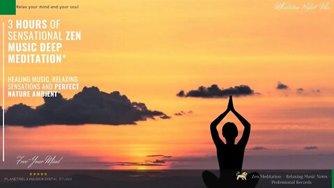 3 Hours of ★︎Breathtaking Zen Music★︎ Calm Meditation* Healing Music, Relaxing Deep Sensations*