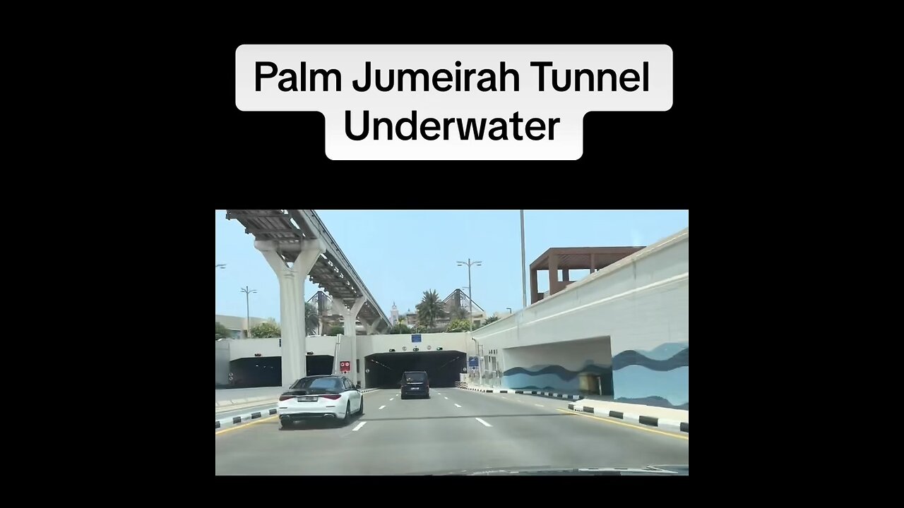 Palm Jumeirah Tunnel underwater