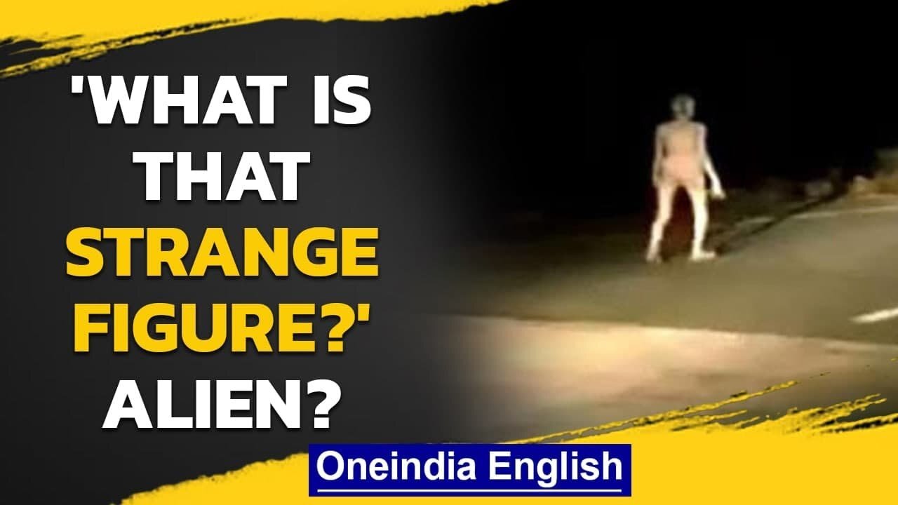 Jharkhand: Strange figure seen walking on the road | Shocking video | Watch | Oneindia News