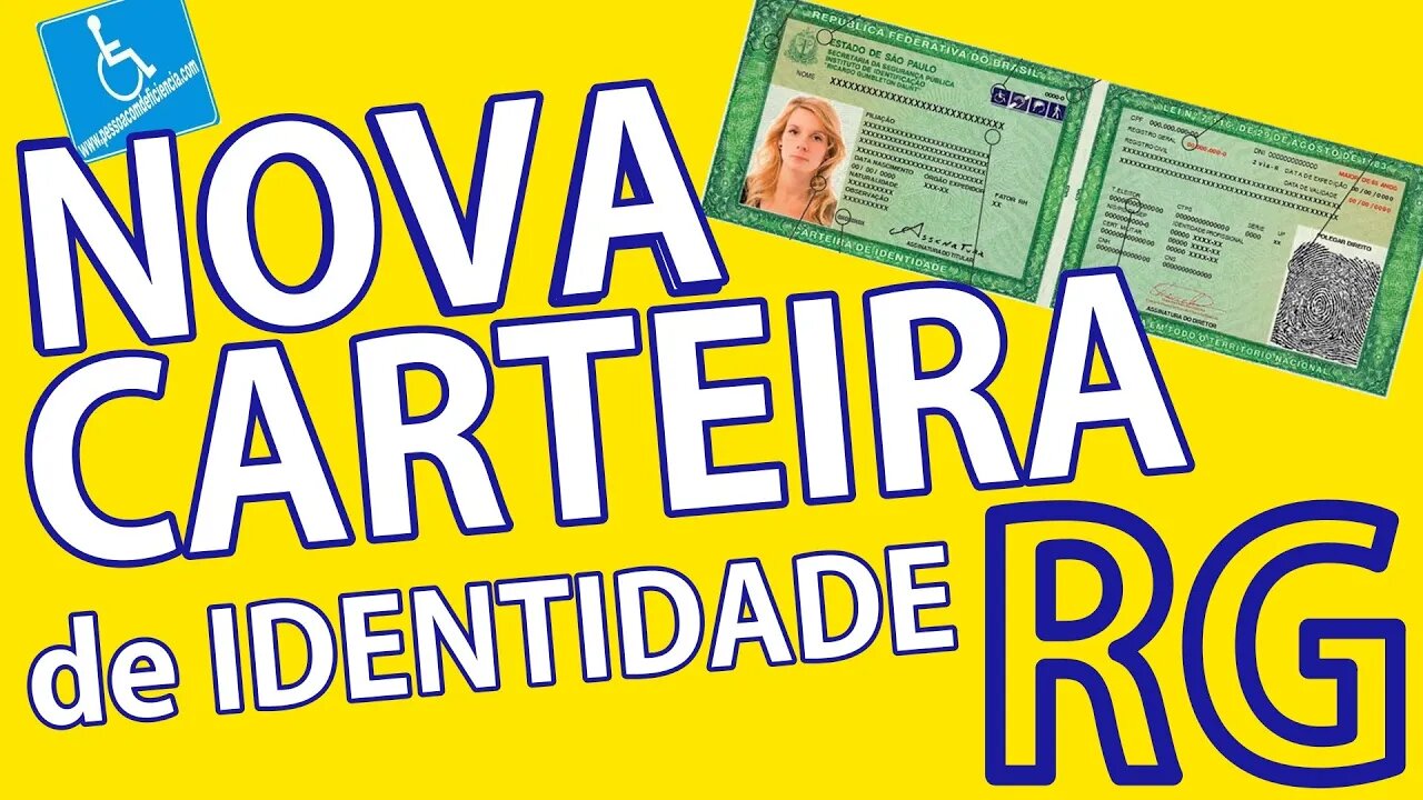 Nova carteira de identidade - Novo RG