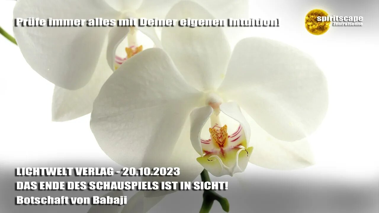 DAS ENDE DES SCHAUSPIELS IST IN SICHT! - Botschaft von Babaji - LWV