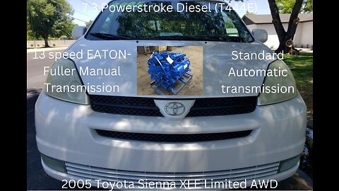 (196) 2005 Toyota Sienna XLE Limited AWD 7.3 Powerstroke Diesel (T444E) version