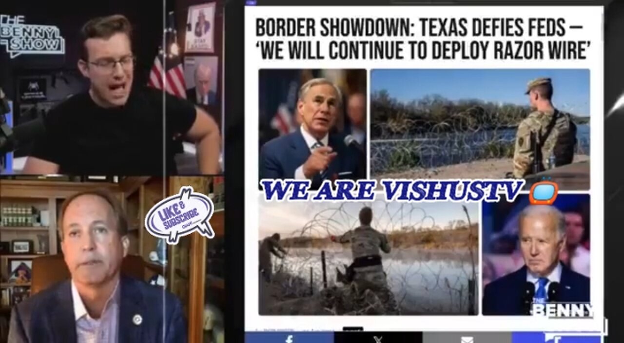 Texas Attorney General Ken Paxton Responds To Joe Biden's Attack... #VishusTv 📺